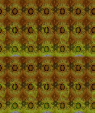 Küçük çiçekteki sevimli çiçek deseni. Raster illüstrasyonu. Kahverengi renkte çiçekler.