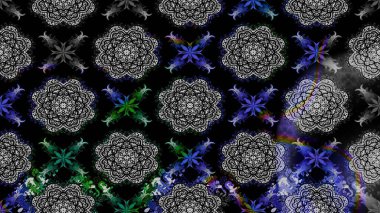 Güzel çiçek deseni. Renkli Bahar Teması eskiz kalıbı. Siyah renkli çiçekler. Düz Çiçek Elementleri Tasarımı.