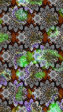 Çiçekli bahar çiçekleri. Motley illüstrasyonu. Küçük çiçekte güzel bir desen. Moda baskıları için zarif bir şablon. Küçük renkli çiçekler..