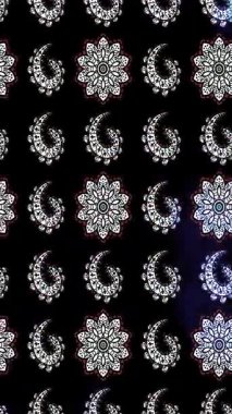 Renkli unsurlarla hareketli arka plan görüntüleri. Çiçekler. Eski model. Bayrak tarzı. Video kaydı. Şablon. Döngü. Kusursuz.. 