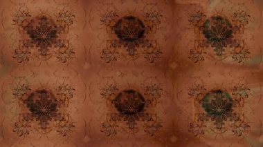 Renkli unsurlarla hareketli arka plan görüntüleri. Çiçekler. Eski model. Bayrak tarzı. Video kaydı. Şablon. Döngü. Kusursuz.. 