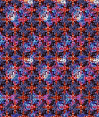 Tekstil ve kapak tasarımı için mükemmel. Elle çizilmiş sonbahar çiçeği deseni. Mor renkli çiçekler. Renkli menekşe çizim deseni. Doodle tarzı.