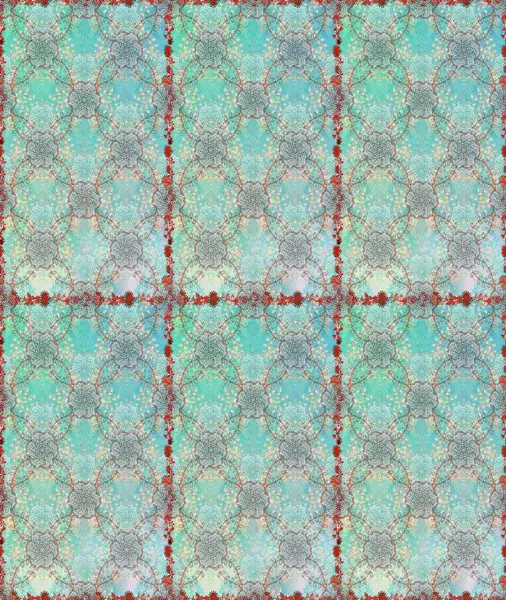 Suluboya kusursuz desen. Suluboya tarzında mavi renkli çiçekler. Çiçek izi.