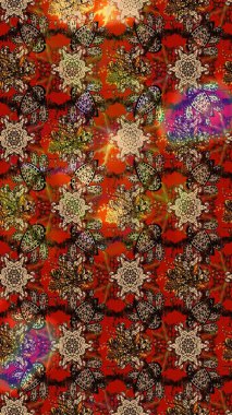 Paketleme, tekstil, duvar kâğıdı için çiçek eskizi. Yumuşak fayans. Raster 'ın taze dokusu. Yumuşak pamuk tasarımı. Klasik çiçek deseni.