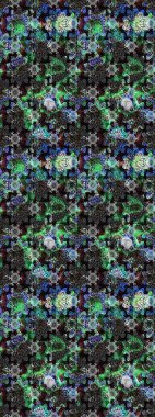 Çiçekli karalama şeklinde Raster çiçek deseni. Nazik, narin çiçek arkaplanı. Gri renkli çiçekler.