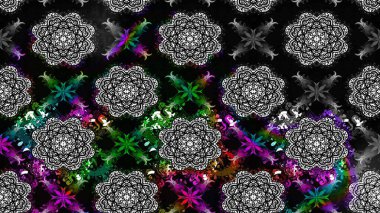 Bahar mevsimi. Siyah renkli çiçekler. Raster güzel bir çiçek deseni çizmiş. Tatil havası. Nazik romantik baskı.