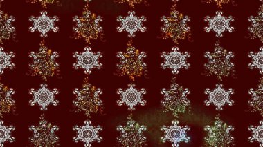 Kahverengi arka planda. Çocuksu tasarım. Elle çizilmiş çiçek desenli Raster çizimi. Tekstil, kumaş, ambalaj, hatıra defteri için güzel çiçek arkaplanı..