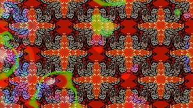 Raster illüstrasyonu. Düz Çiçek Elementleri Tasarımı. Renkli Bahar Teması eskiz kalıbı. Kırmızı renkte zarif çiçek buketi suluboya.