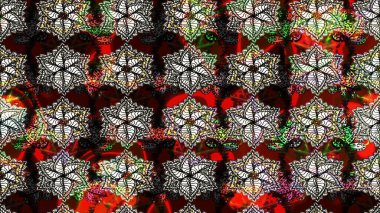 Siyah renklere karalamalar çizilmiş çiçek deseni. Raster illüstrasyonu.