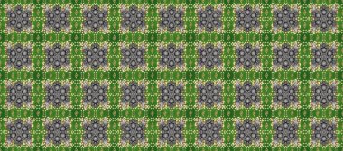 Doğu tarzında klasik tasarım öğesi. Duvar kâğıdı için altın süslü bir illüstrasyon. Süslü dantel iz sürücü. Geleneksel Arap dekoru yeşil, gri renkler. Çiçekli süslemeli, pürüzsüz bir desen.