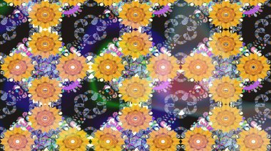 Sarı renkli çiçekler. Nazikçe, güzel çiçek arkaplanı. Raster çiçek desenli ve çiçekli..