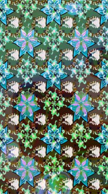 Suluboya etkisi. Organik elementler. Raster deseni. Botanik çizim deseni.