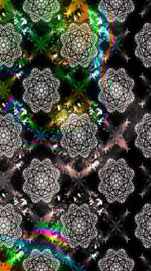 Çiçek desenli eskiz. Siyah renkli çiçekler. Düz Çiçek Elementleri Tasarım Raster illüstrasyonu. Renkli Bahar Teması çizim şablonu.