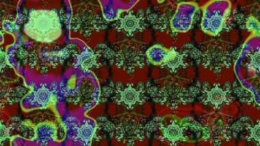 Güzel kumaş deseni. Düz Çiçek Elementleri Tasarımı. Renkli Bahar Teması eskiz kalıbı. Raster illüstrasyonunda çiçek deseni çizimi.