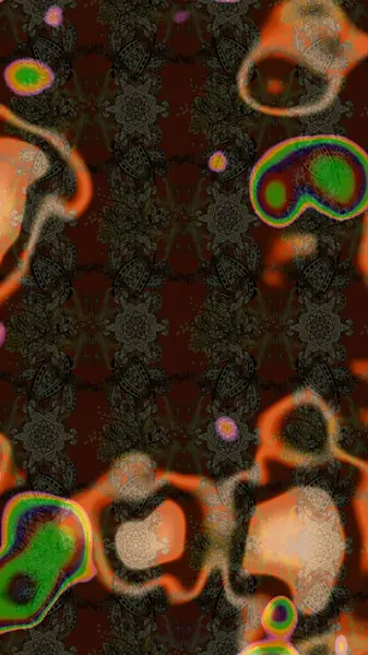 Robot resim. Küçük çiçekteki sevimli çiçek deseni. Raster illüstrasyonu.