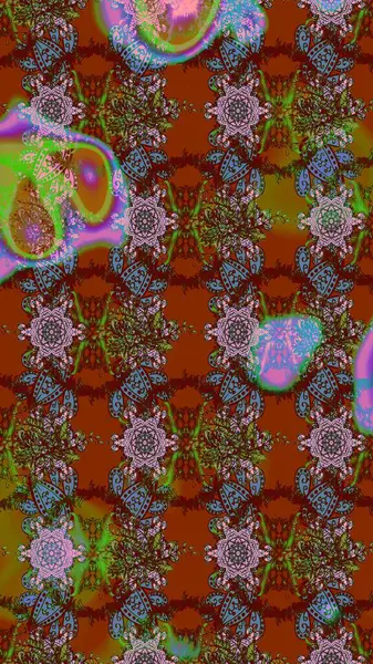 Kahverengi, yeşil ve kırmızı renkte çiçekler. Elle boyanmış suluboya resim çizimi çiçekler ve bitkiler.