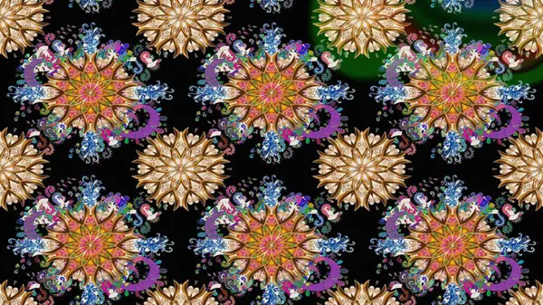 Siyah renkli çiçekler. Renkli Bahar Teması eskiz kalıbı. Raster illüstrasyonundaki çiçek desenli çizim. Düz Çiçek Elementleri Tasarımı.