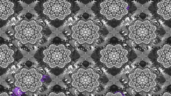 Renkli Bahar Teması eskiz kalıbı. Düz Çiçek Elementleri Tasarımı. Raster illüstrasyonundaki çiçek desenli çizim. Gri renkli çiçekler.