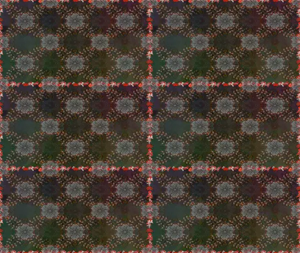 Düz Çiçek Elementleri Tasarımı. Çiçeksel fantezi tasarımı, parlak bir arka planda, kusursuz bir desen. Renkli Bahar Teması Kusursuz Arkaplan.