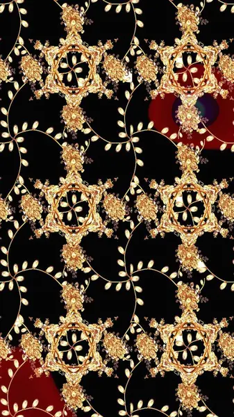 Klasik çiçek tasarımı elementleri. Siyah, bej ve kahverengi kıvırcık çiçekler siyah, bej ve kahverengi renklerde şekillenir. Raster illüstrasyonu.