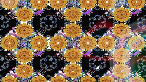 Vadinin çiçekleri siyah renklerde. Raster - stok. Suluboya, elle çizilmiş. Taslak arkaplan deseni.