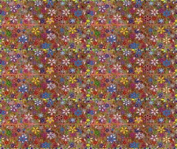 Şirin, zarif çiçekler Raster illüstrasyonu. Poster ya da kapak için arka plan. Yapraklı kusursuz desen. Tekstil için figür. Davetiye ve kartpostal tasarımı için dekoratif çiçek unsurları.