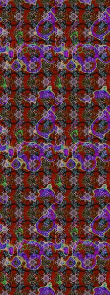 Küçük çiçekteki sevimli çiçek deseni. Çiçekler kırmızı, kahverengi ve gri renklerde.