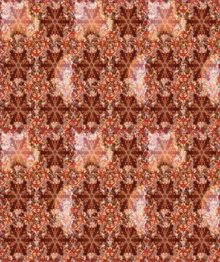 Raster illüstrasyonu. Bahar çiçekli, dikişsiz, sevimli çiçek deseni. Güzel kumaş deseni.