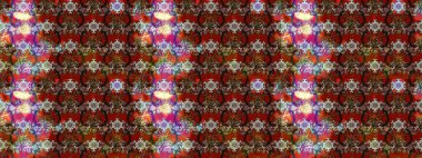 Kumaş, tekstil, duvar kağıdı baskısı için. Eski usul. Renkli desenli eskiz deseni, kahverengi, kırmızı ve gri çiçekler ve dekoratif elementler. Raster illüstrasyonu. Taslak arkaplan.