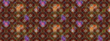 Moda baskıları için zarif bir şablon. Motley illüstrasyonu. Küçük çiçekte güzel bir desen. Çiçekli bahar çiçekleri. Küçük renkli çiçekler..