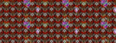 Raster illüstrasyonundaki çiçek desenli çizim. Suluboya tarzında kahverengi, gri ve kırmızı renkte çiçekler.