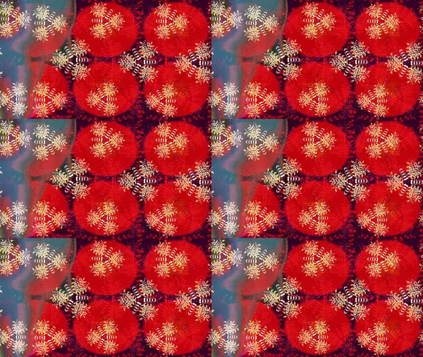 Moda baskıları için zarif bir şablon. Halk tarzı. Modern çiçek arkaplanı. Parlak renkli çiçekleri ve kırmızı yaprakları olan harika bir çiçek deseni..