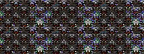 Gömlek, arka plan modelini çiz. Tropik çiçekler. Siyah renkte çiçekler.