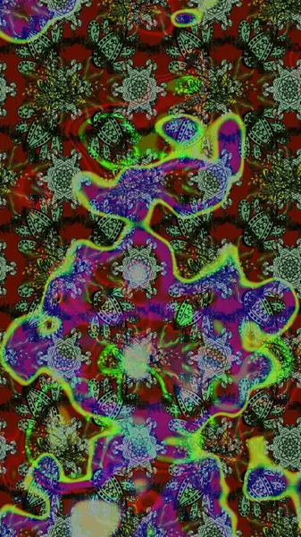 Çiçekleri, deniz kabukları, mandalaları ve suluboya efektleriyle donanma geçmişi. Eskiz modeli etnik tasarım. Yatak çarşafları, ceket, paket tasarımı, kumaş ve moda kavramları için tekstil baskısı.