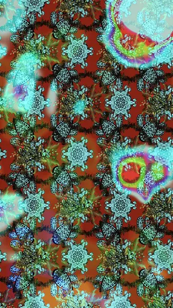 Küçük çiçekteki sevimli çiçek deseni. Tony 'nin kumaş kalıbını çiz. Modaya uygun kumaş deseni. Raster illüstrasyonu.