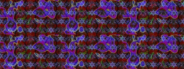 Raster illüstrasyonu. Kahverengi, mor ve kırmızı renkte çiçekler. El çizimi çiçekli soyut çizim deseni.