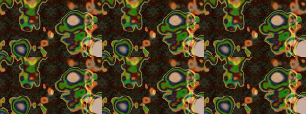 Raster - stok. Eskiz arkaplan modeli. Yapraklı çiçekler ve papatya çiçekleri kahverengi, yeşil ve gri renklerde.