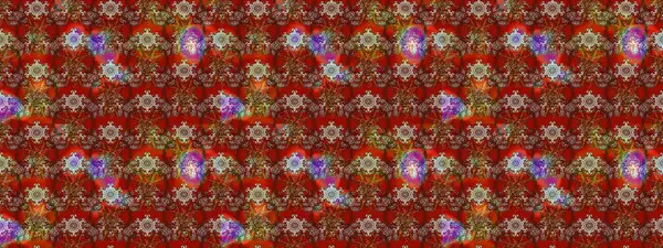 Tekstil, tebrik kartı, boyama kitabı, telefon kılıfı baskısı için kullanılabilir. Raster Henna dövme stili. Kızılderili desenli desenli desenli şal deseni. Etnik Mandala süsü.