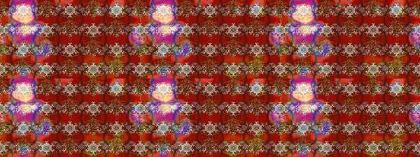 Raster illüstrasyonundaki çiçek desenli çizim. Düz Çiçek Elementleri Tasarımı. Kırmızı, kahverengi ve bej renkli çiçekler. Renkli Yaz Teması çizim şablonu.