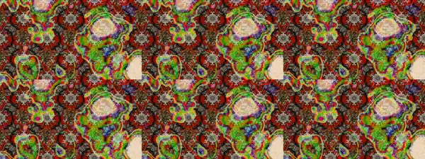 Renkli Bahar Teması eskiz kalıbı. Çiçek deseni. Raster güzel kumaş deseni çiziyor. Düz Çiçek Elementleri Tasarımı.