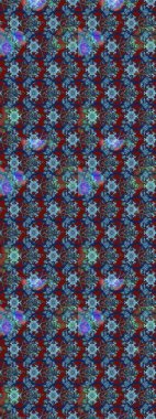 Çiçek kompozisyonu, el boyası, hassas şablon. Üst manzara, yumuşak stil. Mavi, kırmızı ve kahverengi renkte manzaralı çiçek deseni. Sevgililer günü ve tebrik kartı konsepti için şık bir davet.