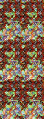 Şirin çiçekler. Raster Moda kumaş deseni. Çizgi çizimi deseni.