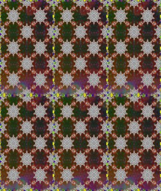 Kahverengi ve gri renkli çiçekler. Küçük çiçekte sevimli çiçek deseni var..