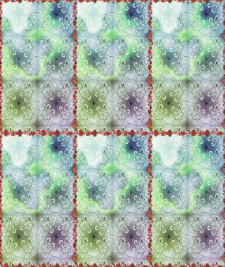 Eski model. Moda baskısı. Suluboya kusursuz desen. Raster illüstrasyonu. Dekorasyon ve tasarım için güzel bir desen. Çiçeğin suluboya çizimlerinin zarif deseni.