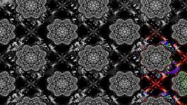 Eskiz klasiği. Raster Şirin kumaş deseni. Düz Çiçek Elementleri Tasarımı. Renkli Bahar Teması çizim şablonu.