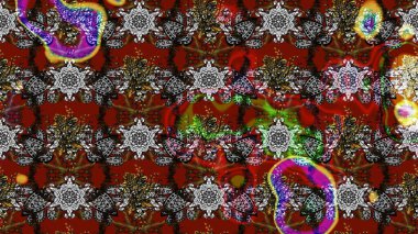 Modaya uygun kumaş deseni. Düz Çiçek Elementleri Tasarımı. Sevimli çiçek raster deseni. Renkli Yaz Teması çizim şablonu.