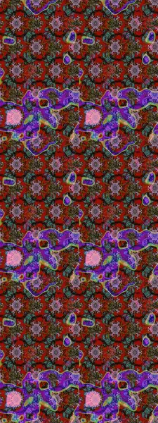 Raster illüstrasyonu. Çiçekler kırmızı, kahverengi ve gri renklerde. Çiçek desenli eskiz, vuruşlar, sıçramalar, yaz çiçekleri..