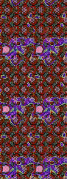 Raster illüstrasyonu. Çiçekler kırmızı, kahverengi ve gri renklerde. Çiçek desenli eskiz, vuruşlar, sıçramalar, yaz çiçekleri..