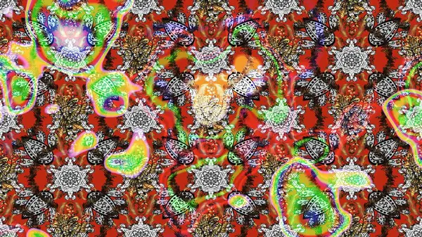 Küçük çiçekteki sevimli çiçek deseni. Çiçekler gri, kahverengi ve nötr renklerde.