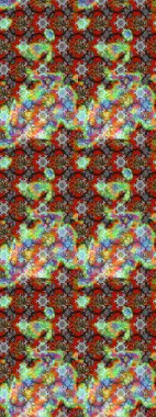 Şirin çiçekler. Raster Moda kumaş deseni. Çizgi çizimi deseni.